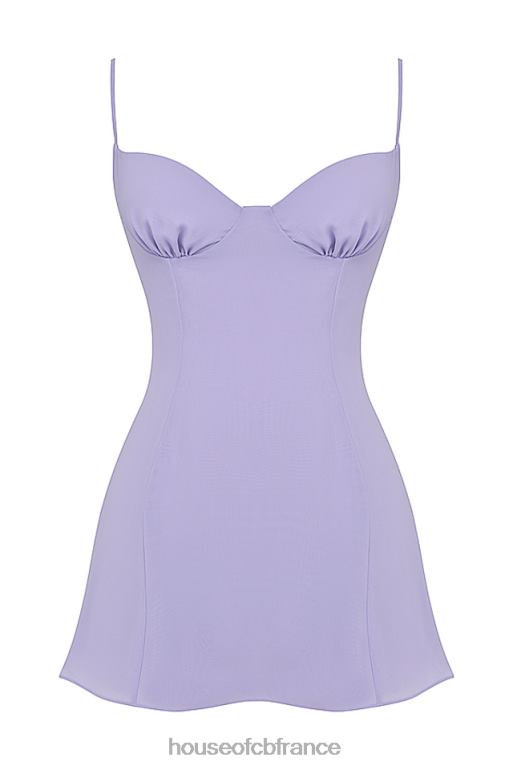 House of CB robe courte christiana lavande N888H265 vêtements