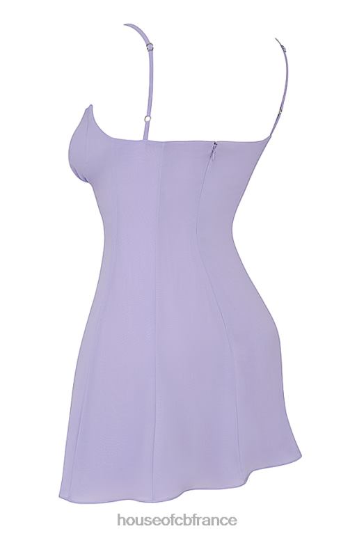 House of CB robe courte christiana lavande N888H265 vêtements