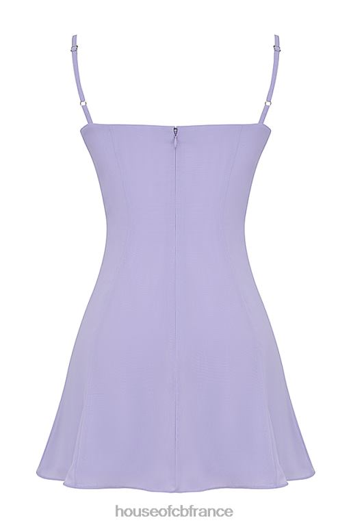House of CB robe courte christiana lavande N888H265 vêtements