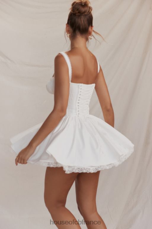 House of CB robe courte corset blanche pietra N888H210 vêtements
