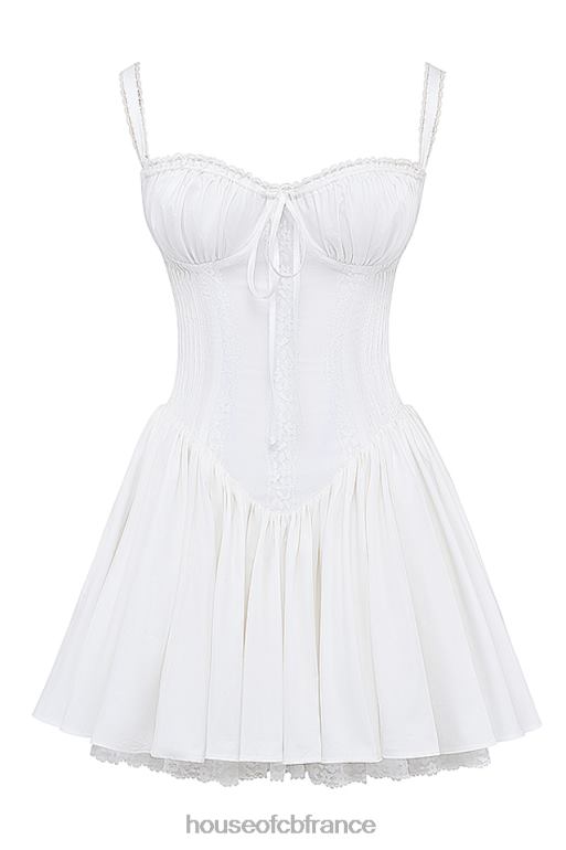 House of CB robe courte corset blanche pietra N888H210 vêtements
