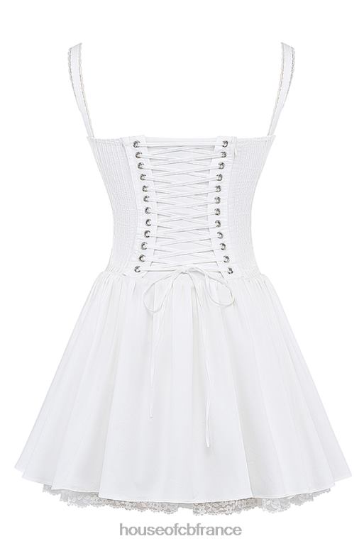 House of CB robe courte corset blanche pietra N888H210 vêtements