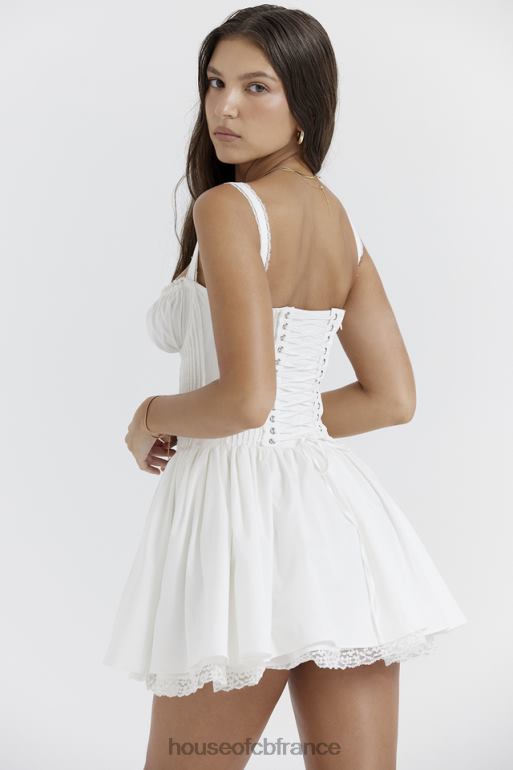 House of CB robe courte corset blanche pietra N888H210 vêtements