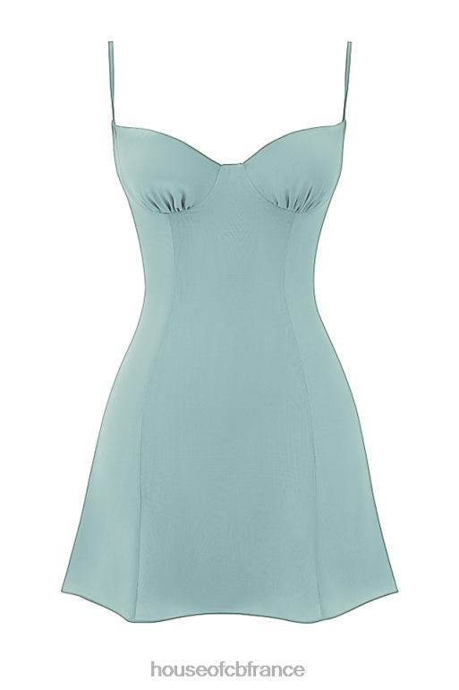 House of CB robe courte en jade clair christiana N888H261 vêtements