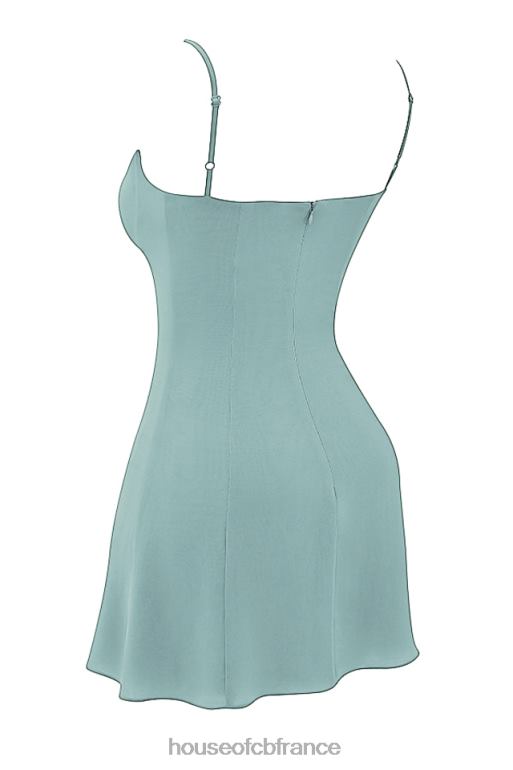 House of CB robe courte en jade clair christiana N888H261 vêtements