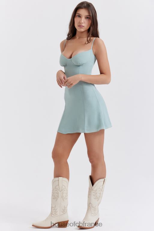 House of CB robe courte en jade clair christiana N888H261 vêtements