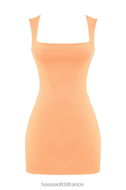 House of CB robe courte enya corset abricot N888H214 vêtements