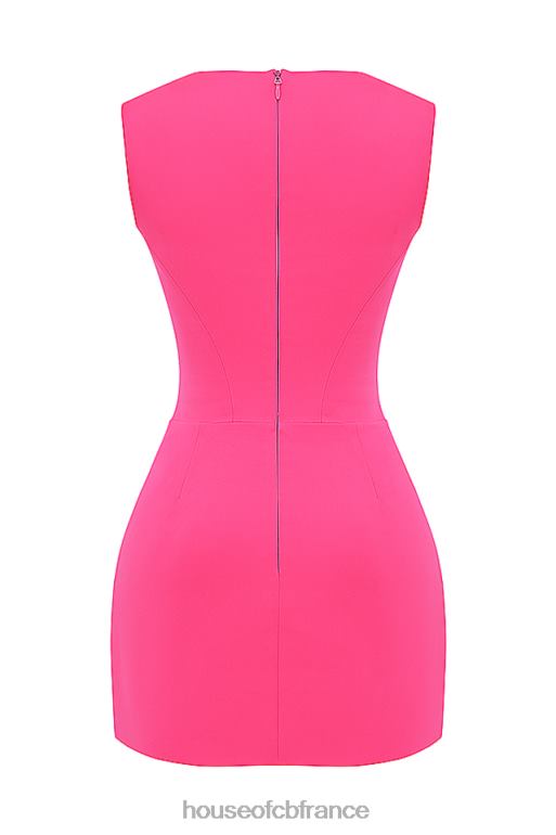 House of CB robe courte enya corset fuchsia N888H186 vêtements