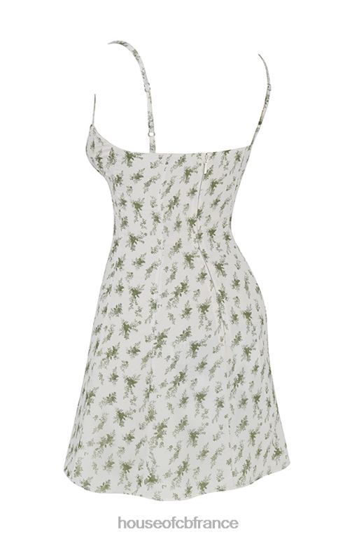 House of CB robe courte à imprimé jardin christiana N888H433 vêtements
