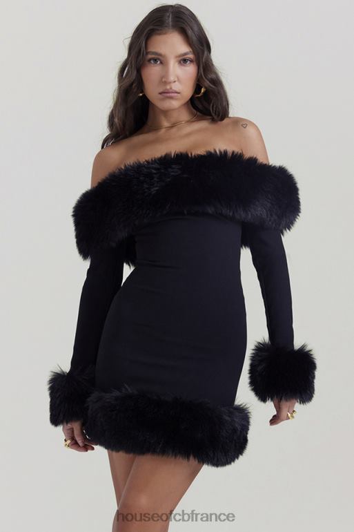 House of CB robe courte keilani noire N888H128 vêtements