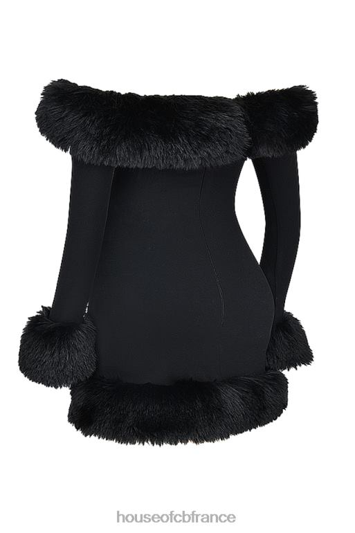 House of CB robe courte keilani noire N888H128 vêtements