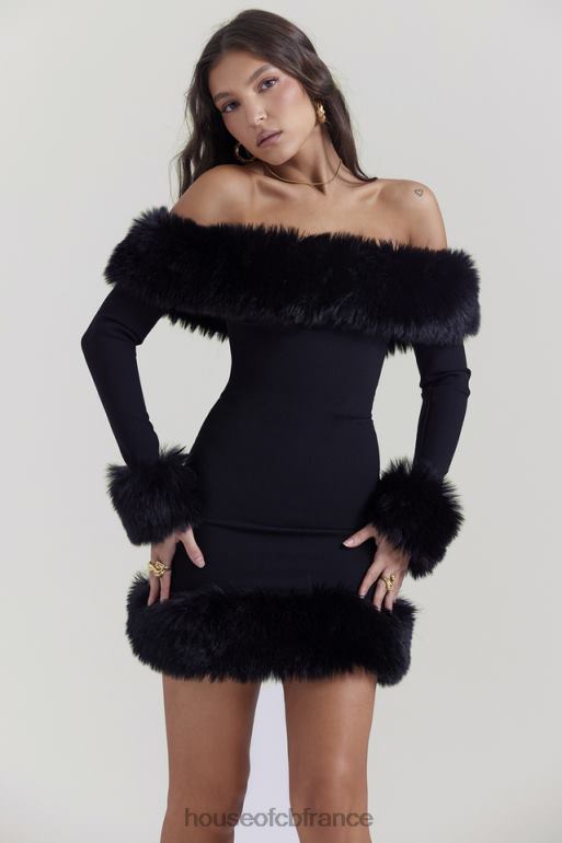 House of CB robe courte keilani noire N888H128 vêtements