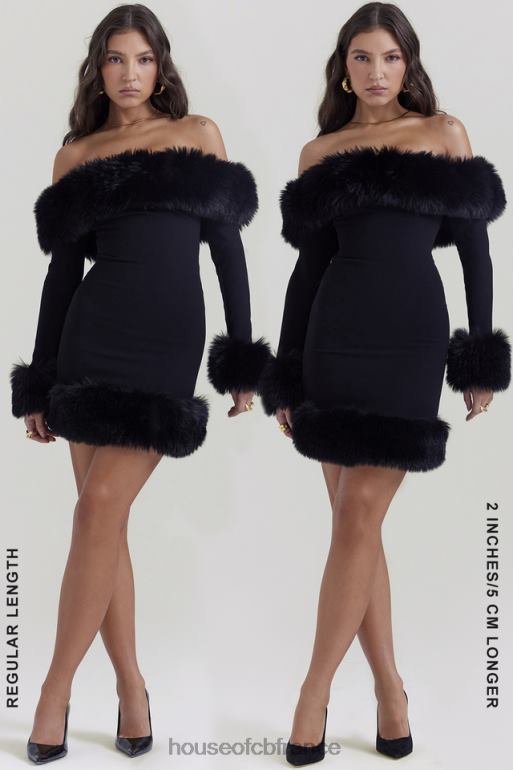 House of CB robe courte keilani noire N888H128 vêtements