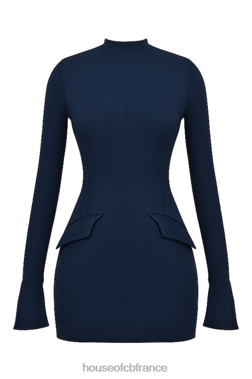 House of CB robe courte mahalia bleu marine N888H150 vêtements