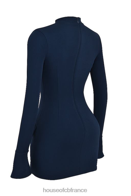 House of CB robe courte mahalia bleu marine N888H150 vêtements