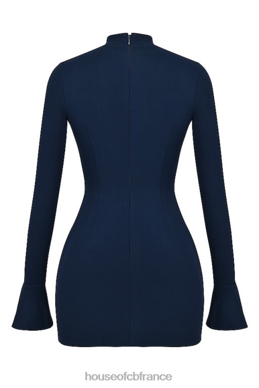 House of CB robe courte mahalia bleu marine N888H150 vêtements