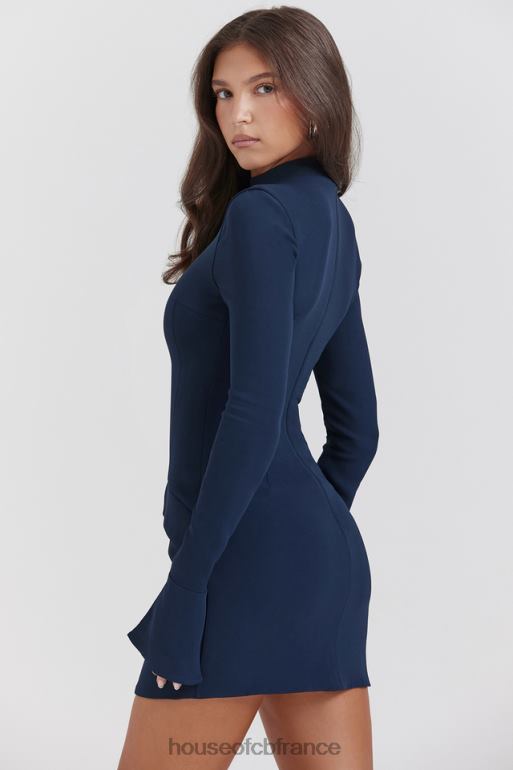 House of CB robe courte mahalia bleu marine N888H150 vêtements