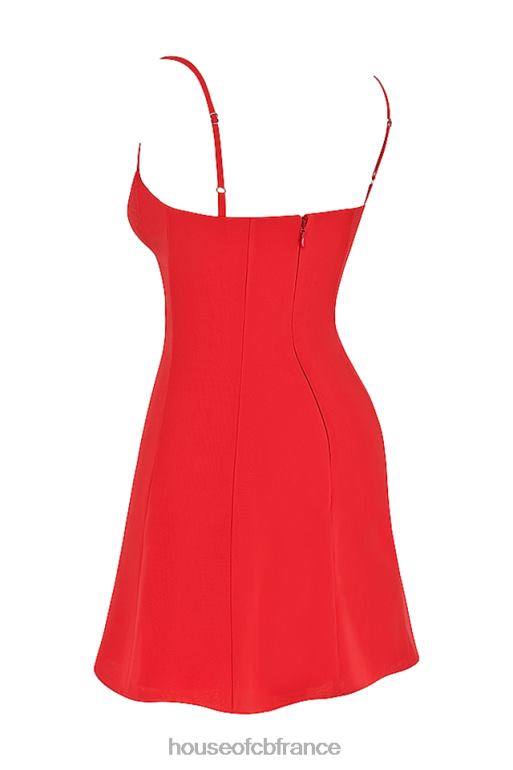 House of CB robe courte rouge Christiana N888H426 vêtements