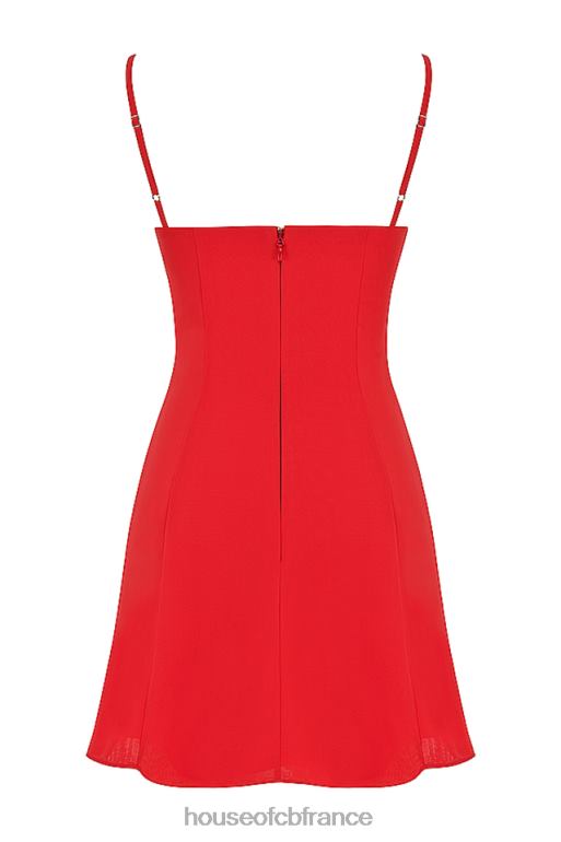 House of CB robe courte rouge Christiana N888H426 vêtements