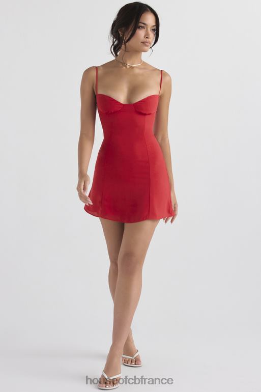 House of CB robe courte rouge Christiana N888H426 vêtements