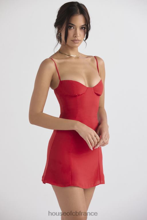 House of CB robe courte rouge Christiana N888H426 vêtements