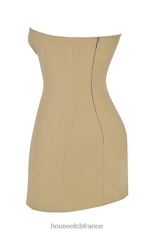 House of CB robe courte sans bretelles en pierre elissa N888H387 vêtements