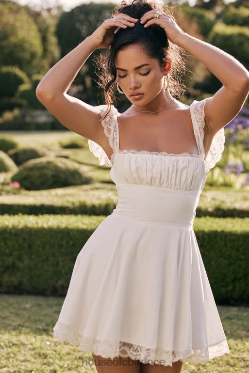 House of CB robe courte trapèze ivoire kaia N888H384 vêtements