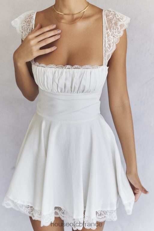 House of CB robe courte trapèze ivoire kaia N888H384 vêtements