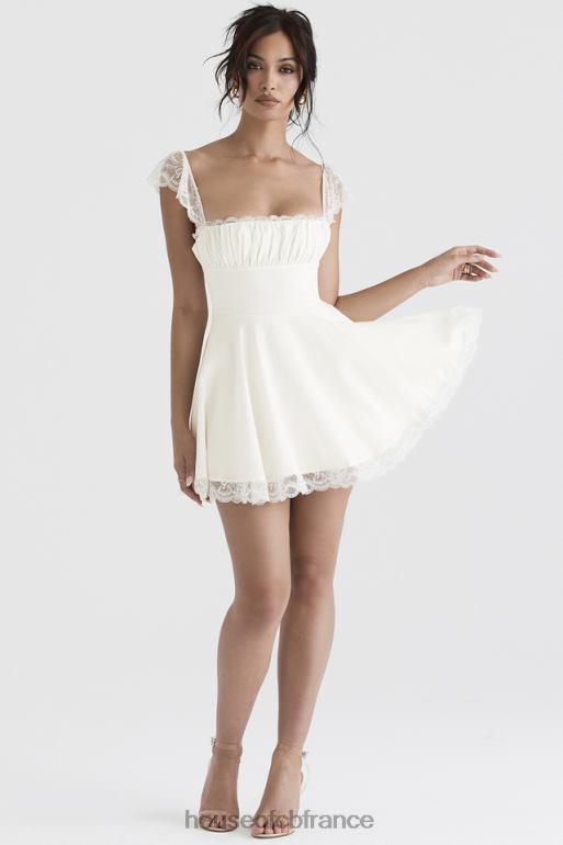 House of CB robe courte trapèze ivoire kaia N888H384 vêtements