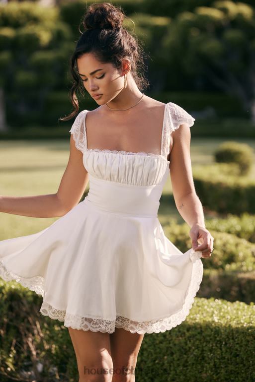 House of CB robe courte trapèze ivoire kaia N888H384 vêtements