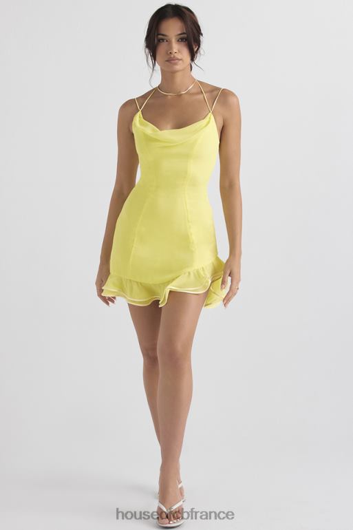 House of CB robe courte à volants bouton d\'or Rossella N888H424 vêtements