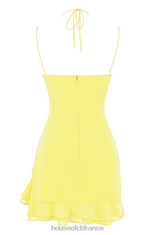 House of CB robe courte à volants bouton d\'or Rossella N888H424 vêtements