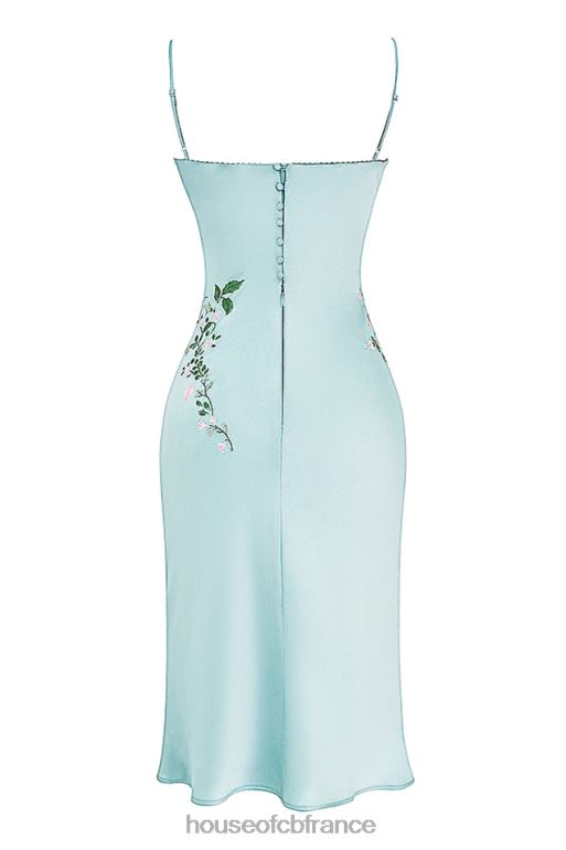 House of CB Fallon - Robe nuisette brodée en jade clair N888H240 vêtements