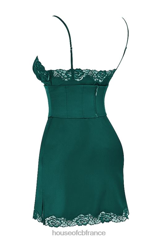 House of CB robe nuisette en satin forêt soraya N888H336 vêtements