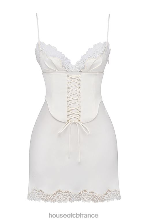 House of CB robe nuisette en satin ivoire Soraya N888H279 vêtements