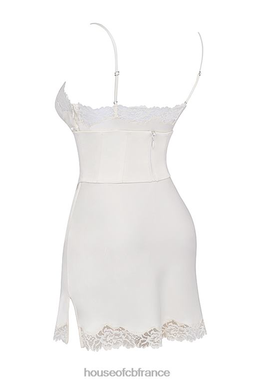 House of CB robe nuisette en satin ivoire Soraya N888H279 vêtements