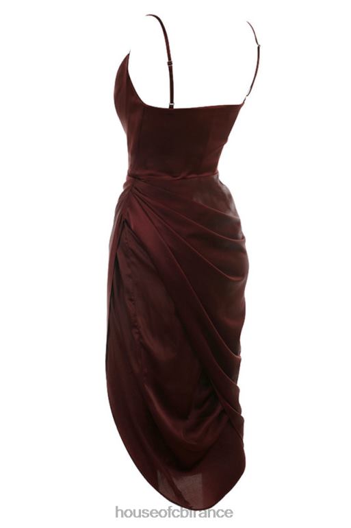 House of CB Reva - Robe corset à balconnet en satin raisin raisin N888H592 vêtements