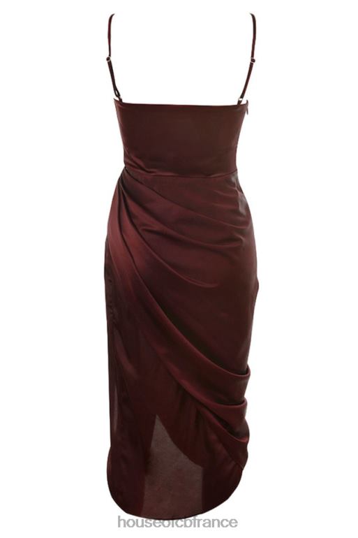 House of CB Reva - Robe corset à balconnet en satin raisin raisin N888H592 vêtements