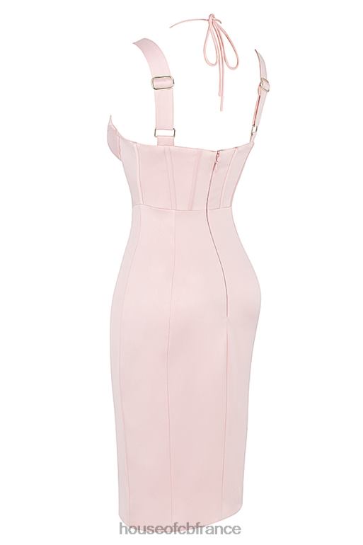 House of CB Robe corset en satin rose bébé Marsha N888H541 vêtements