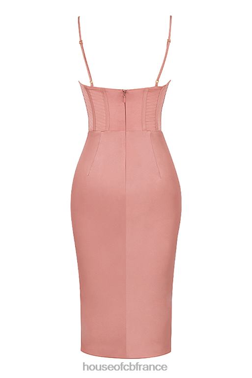House of CB myrna rose - robe nuisette corset en satin N888H525 vêtements