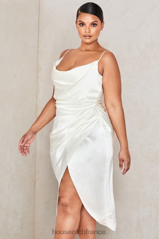 House of CB robe corset à balconnet en satin ivoire Reva N888H621 vêtements