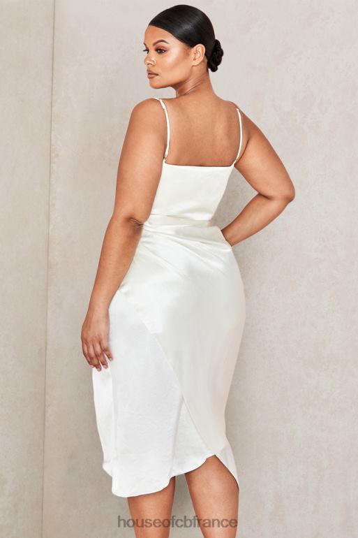 House of CB robe corset à balconnet en satin ivoire Reva N888H621 vêtements