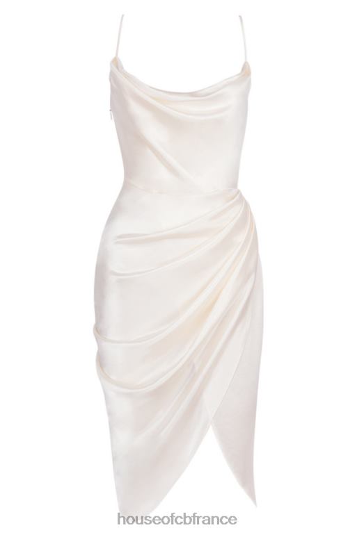 House of CB robe corset à balconnet en satin ivoire Reva N888H621 vêtements