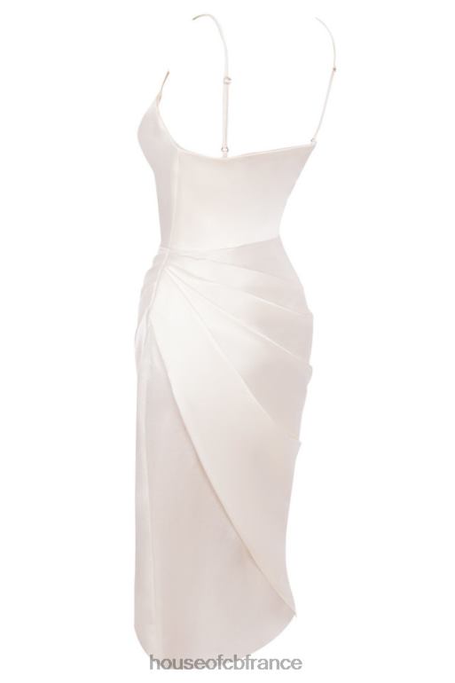 House of CB robe corset à balconnet en satin ivoire Reva N888H621 vêtements