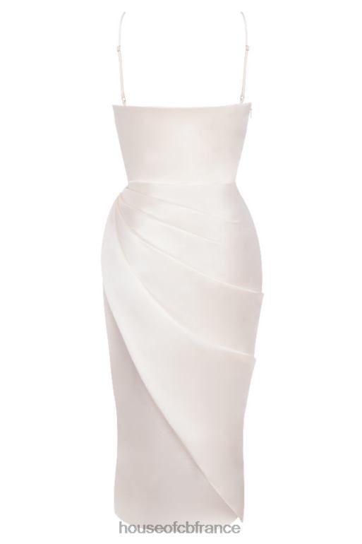 House of CB robe corset à balconnet en satin ivoire Reva N888H621 vêtements