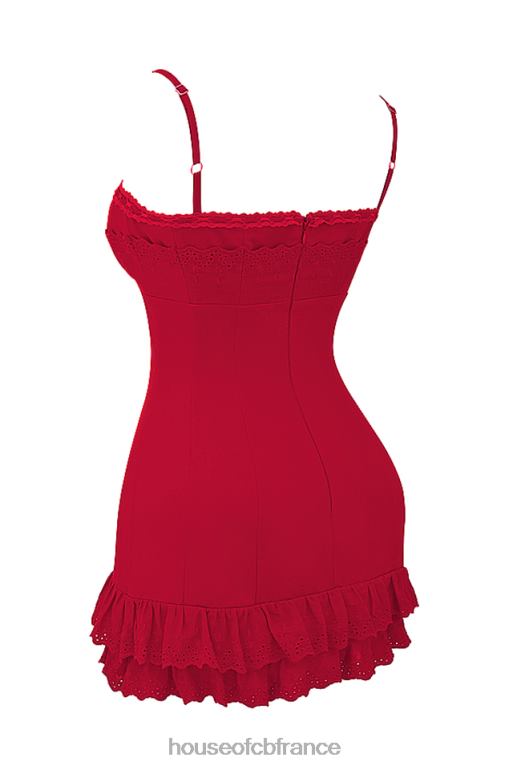 House of CB robe corset cerise luci N888H221 vêtements