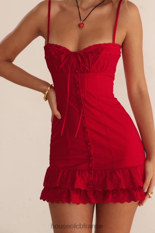House of CB robe corset cerise luci N888H221 vêtements