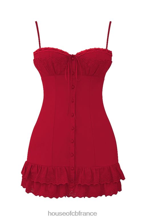 House of CB robe corset cerise luci N888H221 vêtements