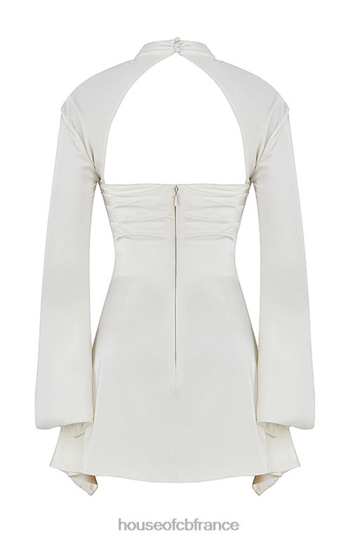 House of CB robe corset drapée ivoire toira N888H490 vêtements