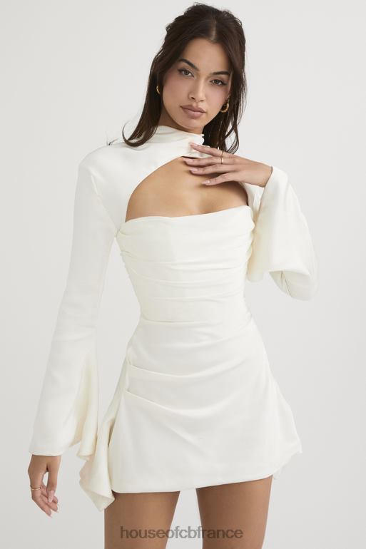 House of CB robe corset drapée ivoire toira N888H490 vêtements